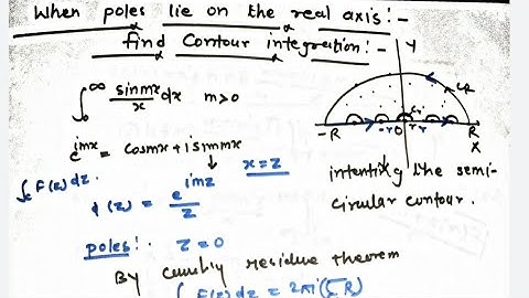 Contour integration ( When poles lies on tha real axis)(Complex Analysis)