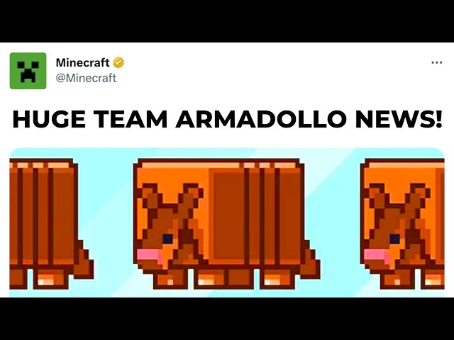 Juju  on X: Minecraft Live 2023's Second Mob Vote Armadillo Concept  #MinecraftLive #Minecraft  / X