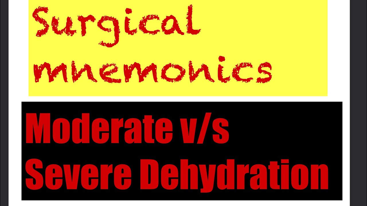 Moderate v/s Severe Dehydration ( pediatric). - YouTube