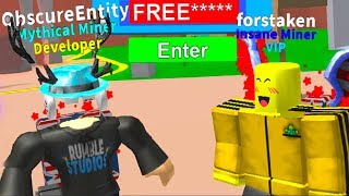 ROBLOX MINING SIMULATOR OWNER GIVES ME *RARE* CODES!