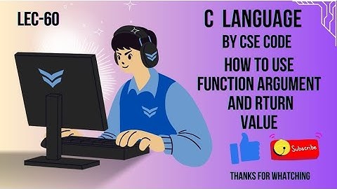Function Argument and Return Value in C Language Explain in Hindi || By Cse Code...