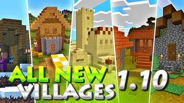 EVERY NEW VILLAGE in MCPE 1.10! - New Villagers in Minecraft PE 1.10 Update (MCPE Bedrock Edition)