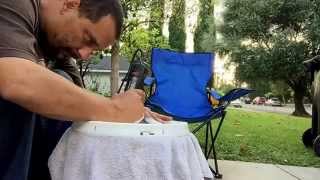 Part 1 making my dwc buckets & picked up a air pump