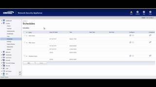 SonicWall - Administration, Time and Schedule configuration