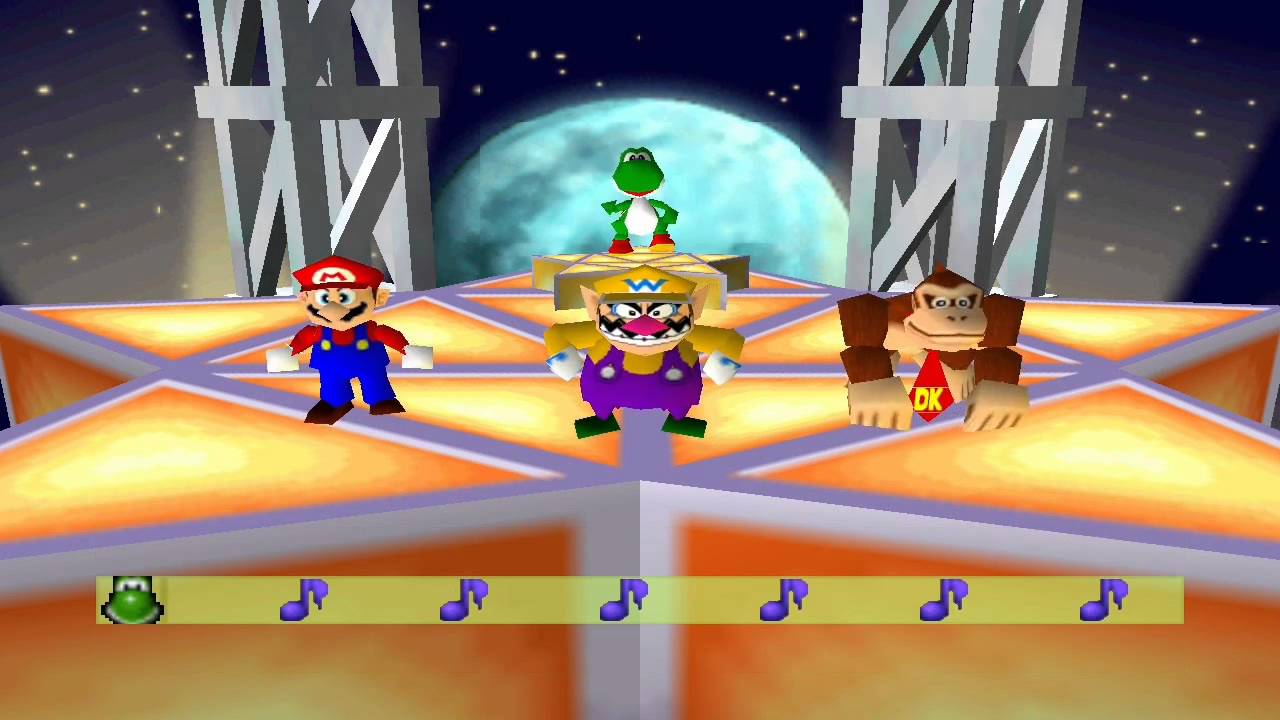 Mario Party 2 Mini Games - Move To The Music Dancing Star - YouTube