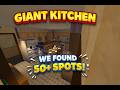 Found 50+ spots in this GIANT Kitchen!!! | Hide and Seek Map Discovery