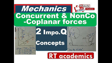 Mechanics  II  Two Important _numerical_Concurrent and Non Concurrent co-planar forces