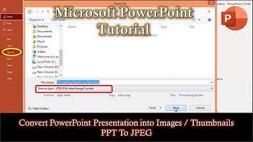 How to Convert PPT to JPG in PowerPoint | Presentation to Image Conversion - Lesson 19