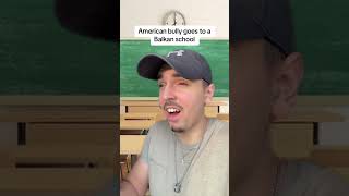 American Bully Goes To A Balkan School