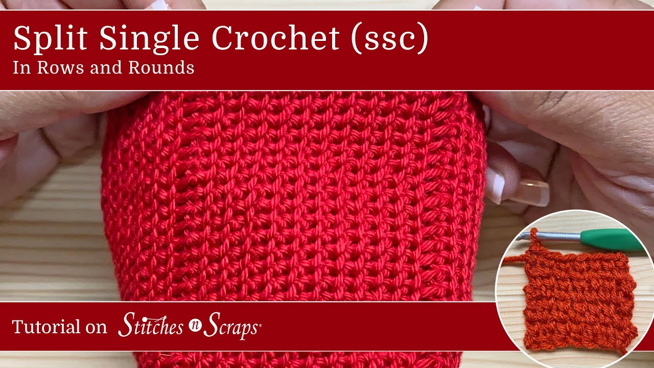 Crochet the knit stitch! Increase, decrease, flat AND in the round! (  Waistcoat / Split Stitch ) 