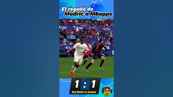 Así fue el Regaño de Luka modric a mbappe en el partido Real Madrid vs Osasuna por la liga de España