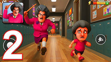 Escape Miss T: Obby Breakout - Gameplay Walkthrough Part 2 - Escape From Miss T Obby (iOS, Android)