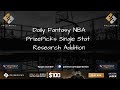 Daily fantasy nba sheet  prizepicks single stat addition