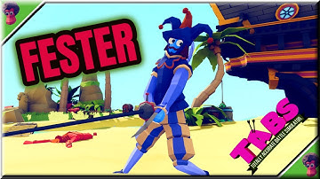 Untouchable!? Fester(Jester+Fencer) vs Every Faction + Bonus Battles! - TABS FUSION Original Mods