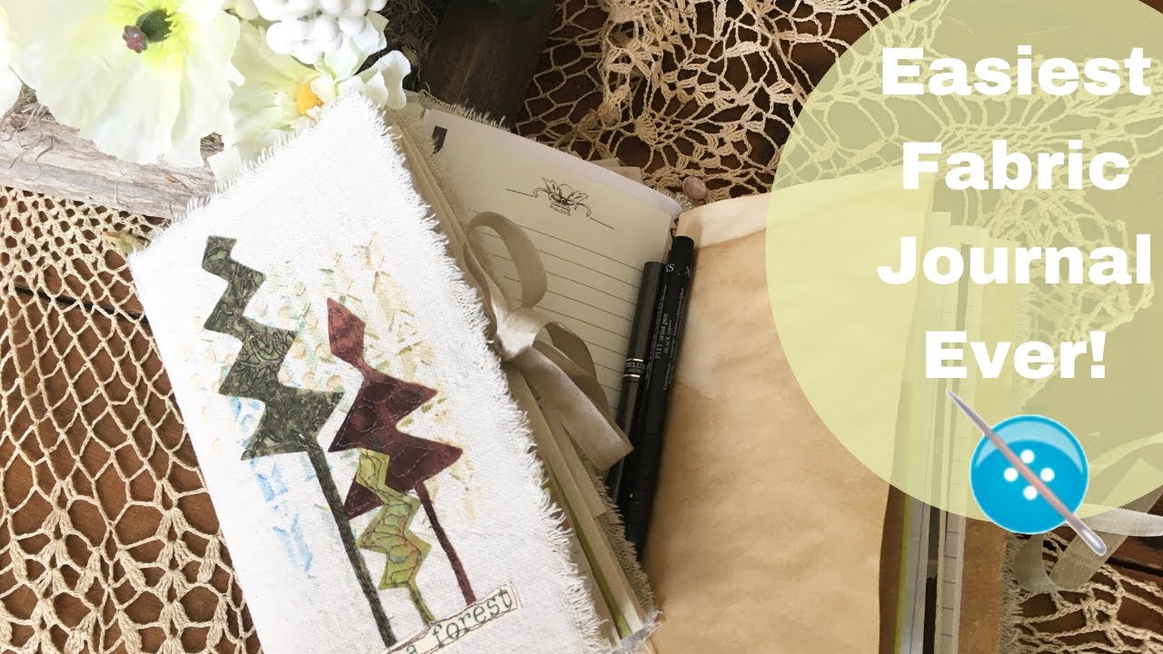 Easiest Fabric Covered Journal Ever! YouTube