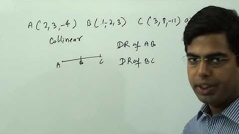 showing how three points are collinear in 3D (Three dimention)
