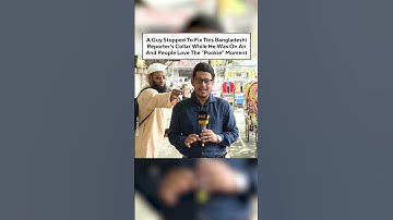 Guy Fixed This Bangladeshi Reporter’s Collar While He Was On Air And People Love The “Pookie” Moment