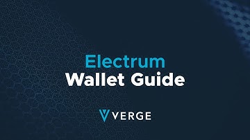 Verge Electrum Wallet Tutorial