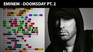 Eminem - Doomsday Pt. 2 [Rhyme Scheme] Highlighted