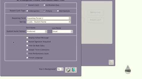 Printing Report Cards in BCeSIS elementary