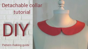 diy, How to make detachable collar! tutorial 6 (pattern)