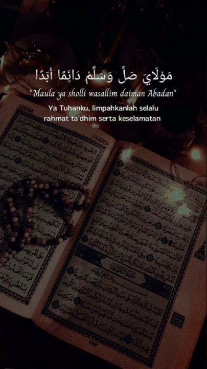 SHOLAWAT BURDAH merdu [lirik & arti]