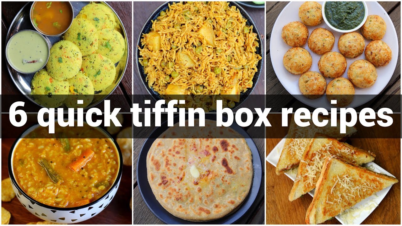 6 kids school tiffin box recipes | लंच बॉक्स रेसिपी बच्चों के लिए | office tiffin box recipes | | Hebbar | Hebbars Kitchen