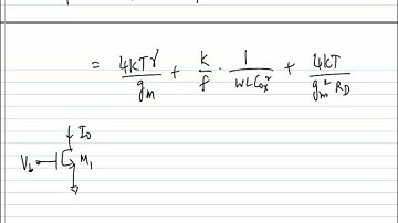 9 - Flicker noise; noise in Common Source and Commom Gate stages
