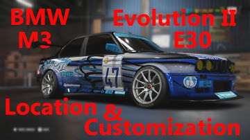 Need For Speed Payback NEW Abandoned Car Location BMW M3 Evolution II E30