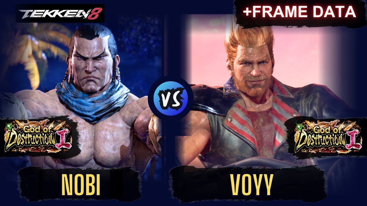 NOBI (Feng) vs VOYY (Paul) - Tekken 8 Ranked PRO Gameplay + FRAME DATA