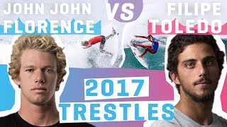 JOHN JOHN FLORENCE vs FILIPE TOLEDO Semifinals 2017 Hurley Pro Trestles FULL HEAT REPLAY
