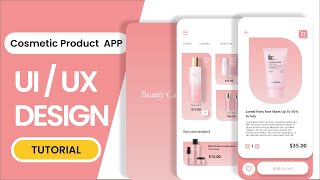 Cosmetic / Products App UI UX Design  With Complete Prototype In Adobe XD | UI UX Design Tutorial. screenshot 4