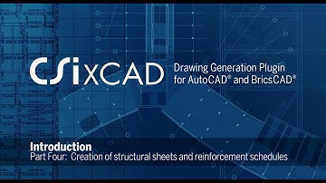 Part Four: Creation of structural sheets and reinforcement schedules