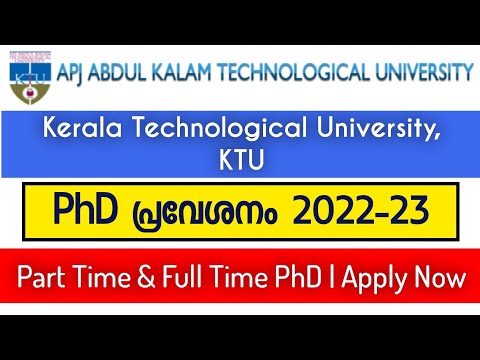 PhD Admission 2022 | KTU | Full Time & Part Time PhD | Research Opportunities for Different Subjects