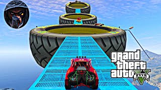 Craziest GTA 5 Xtreme Megaramp Stunt  Race - Pushing the Limits of Insanity!