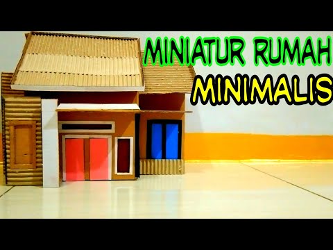 Kerajinan Tangan Ide Kreatif Miniatur Rumah Minimalis Handycrafts Youtube