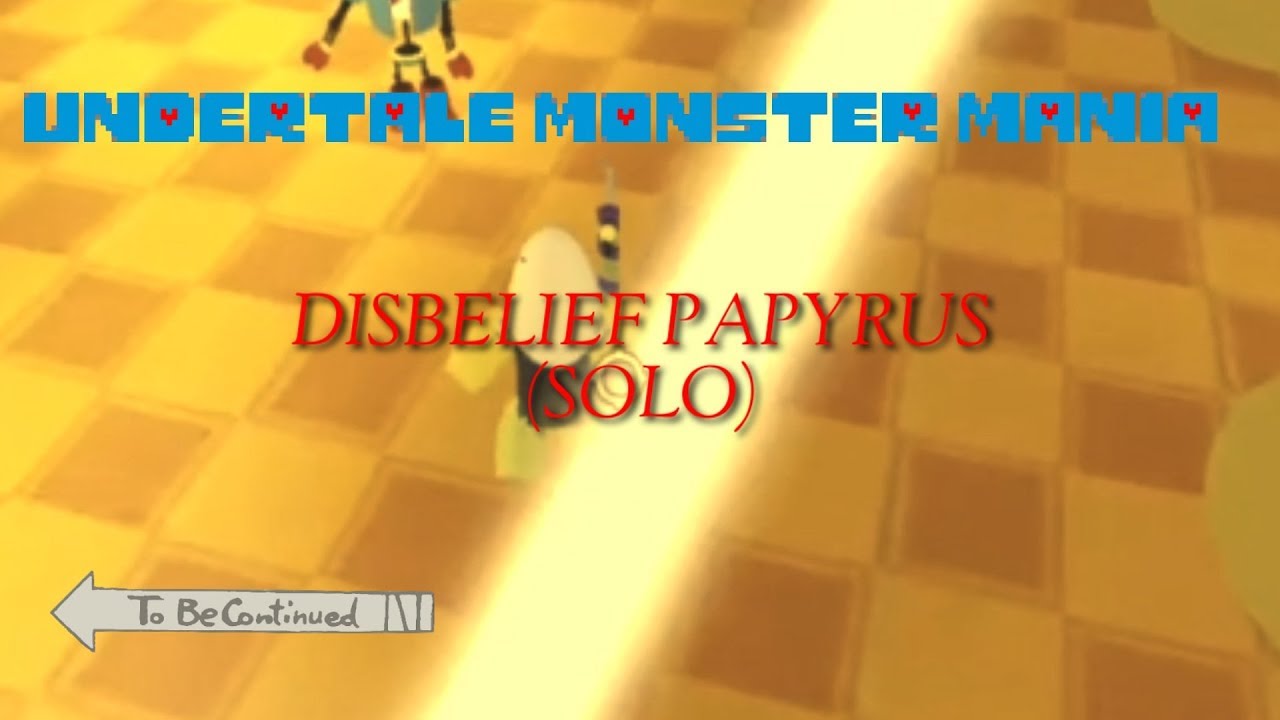 Roblox Undertale Monster Mania Disbelief Papyrus Free Robux - roblox undertale monster mania how to reset roblox youtube