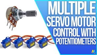 Multiple Servo Control with Potentiometers and Arduino