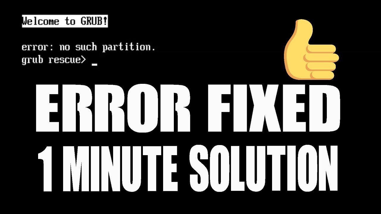 Error no such partition grub rescue. Grub rescue.