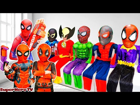 TEAM SPIDER-MAN VS Bad Guy JOKER|| KID SPIDER MAN Become BIG Superehero, Kill Bad Guys (LIVE ACTION)