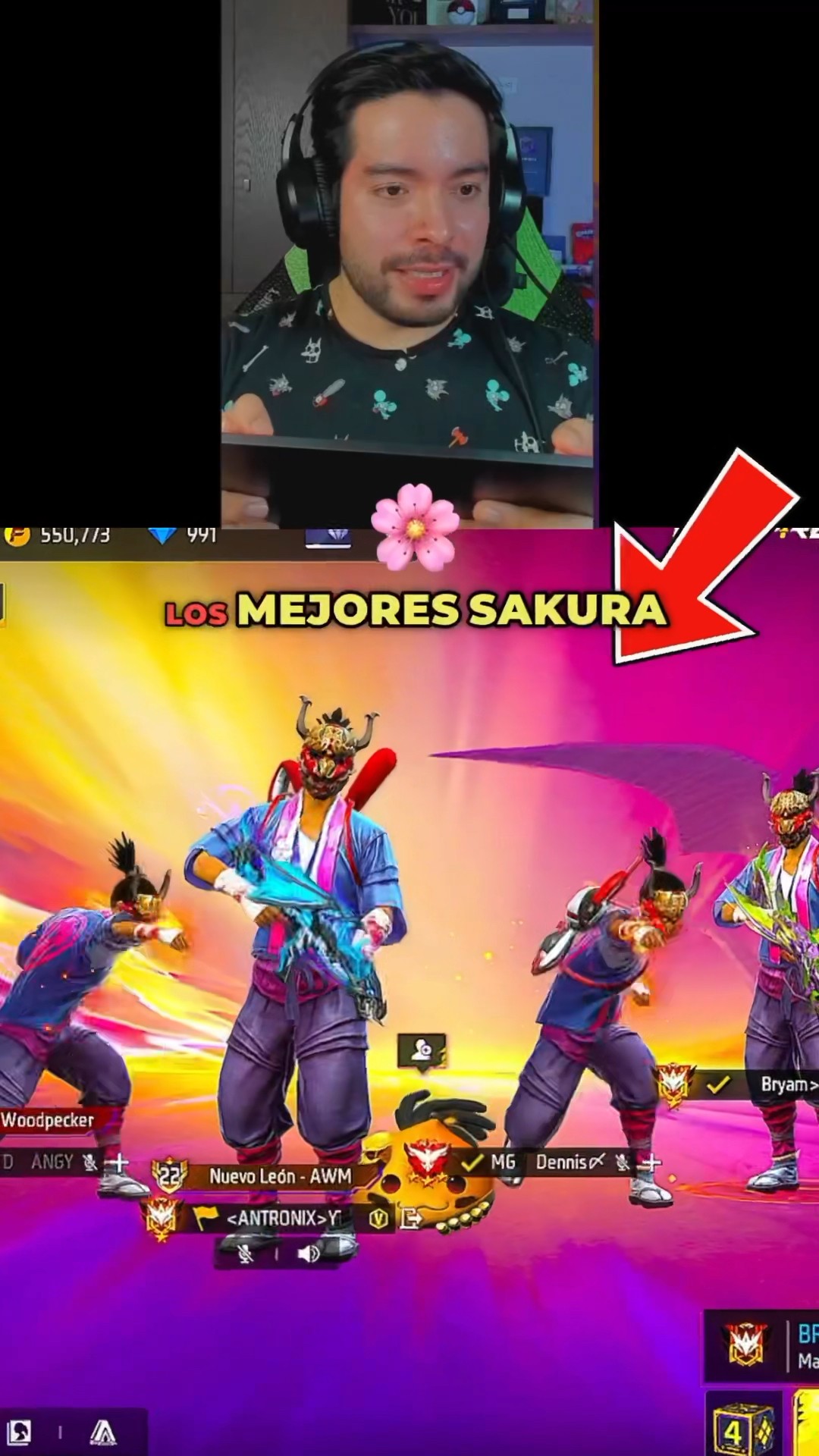 LOS MEJORES SAKURAS DE FREE FIRE!