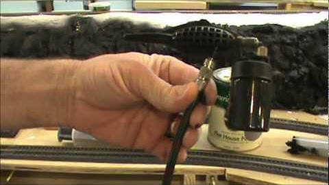 Making rocks and installing on Railroad layout PartII.wmv