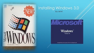 Installing WINDOWS 3.0