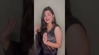 Shivani Kamble Kuki Instagram Dance Reel Video on Saree Shorts Marathi Hot Tiktok