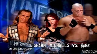 Shawn Michaels vs Kane Unforgiven 2004 Highlights