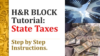H&R Block Tutorial: State Taxes