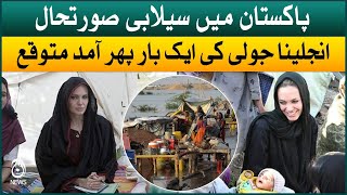 Angelina Jolie visits Pakistan soon | Flood destruction in Pakistan | Aaj News