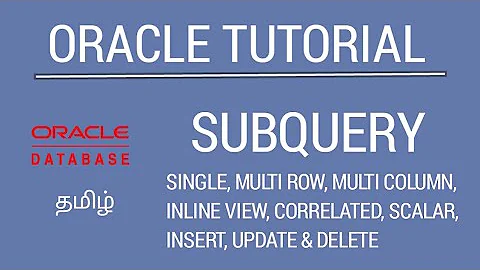 Oracle SubQuery for Beginners | Tamil | Great Mind...