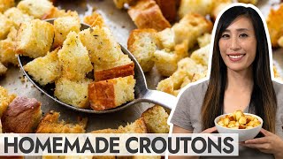 How to Make Croutons (Oven & Stovetop Methods)