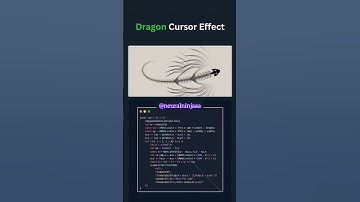 🔥 Dragon Cursor Effect Using HTML, CSS & JavaScript | Magical UI Design #Shorts